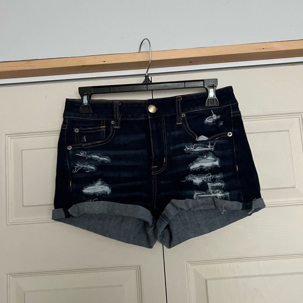 american eagle denim shorts